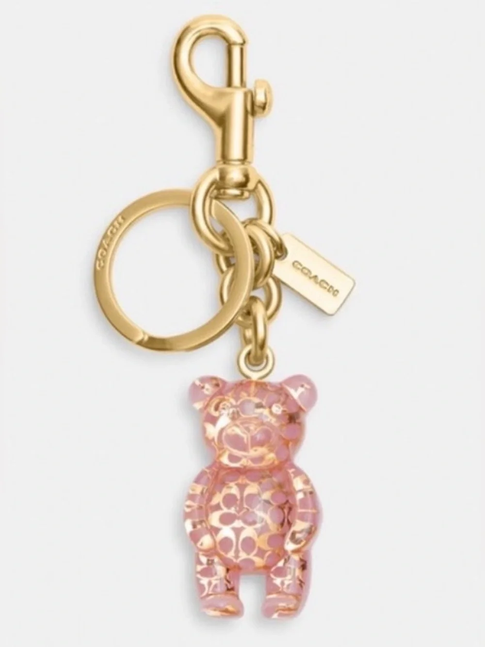 Coach NWT Gummy Bear Pink Gold Bag Charm